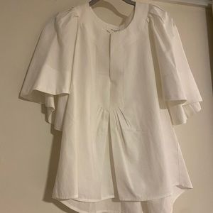 White Finley Flutter Sleeve Top | Pomander Place